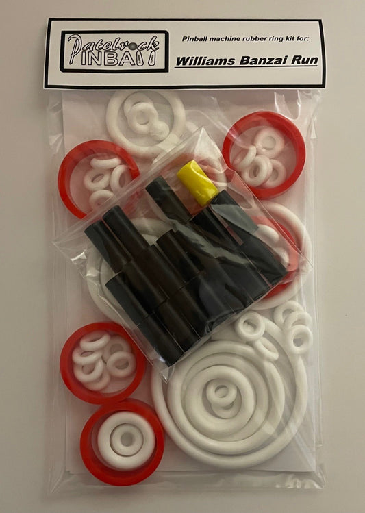 Williams Banzai Run Pinball Machine Rubber Ring Kit