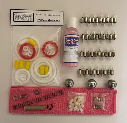 Williams Barracora Pinball Machine Maintenance Tune Up Kit