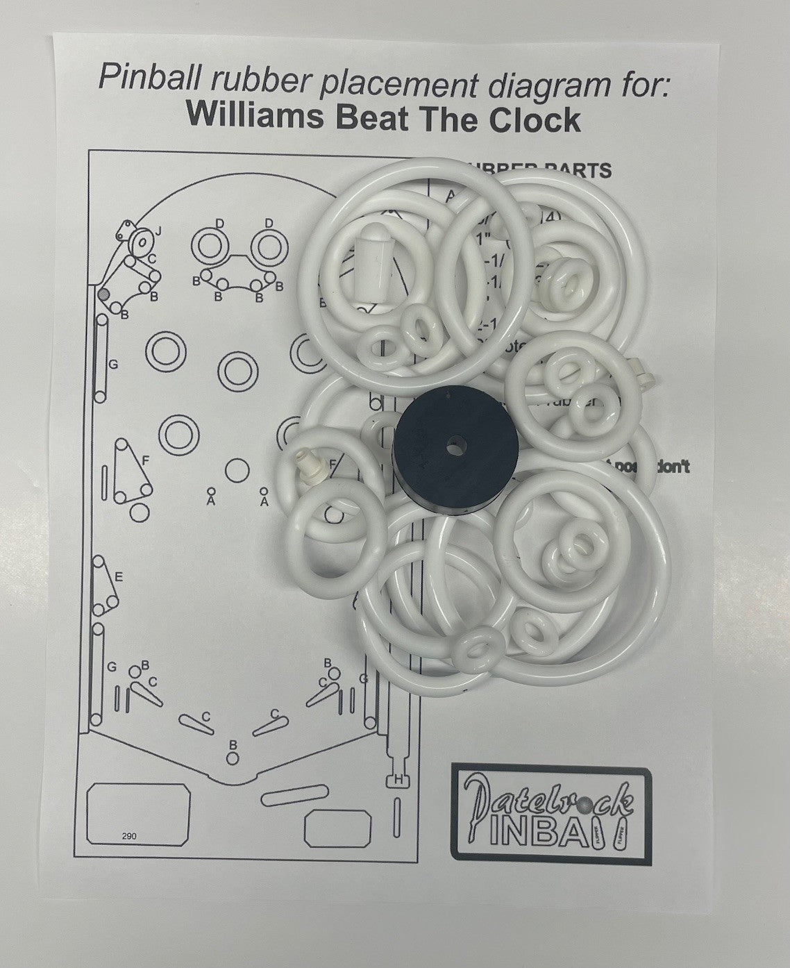 Williams Beat the Clock Pinball Machine Rubber Ring Kit