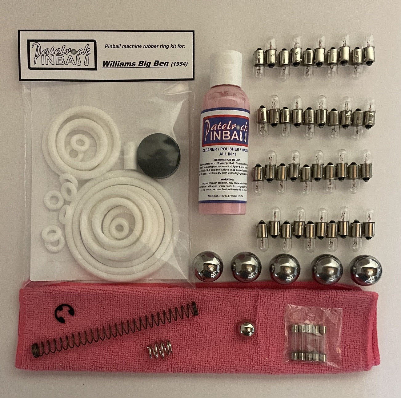 Williams Big Ben (1954) Pinball Machine Maintenance Kit