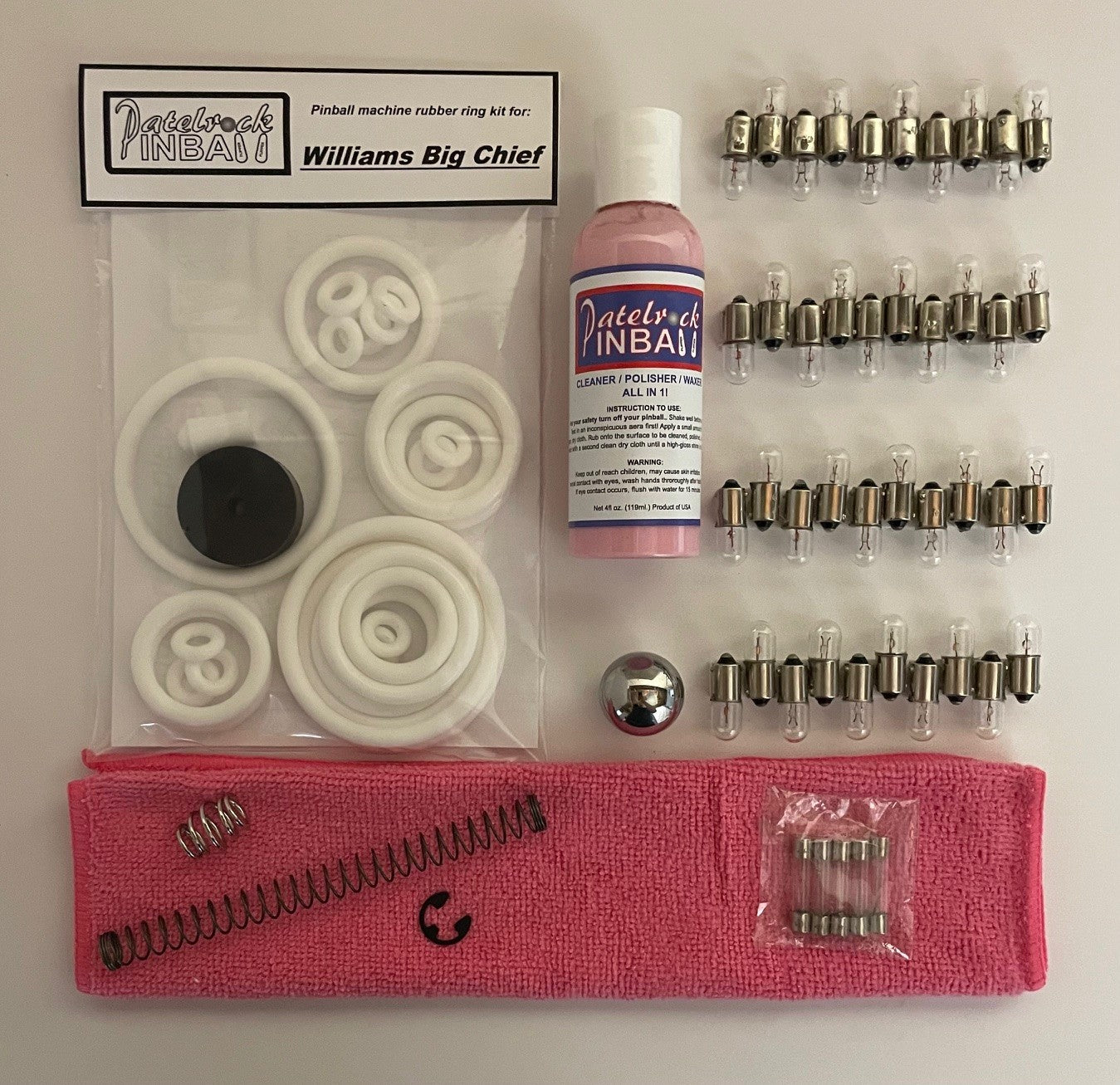 Williams Big Chief Pinball Machine Maintenance Kit