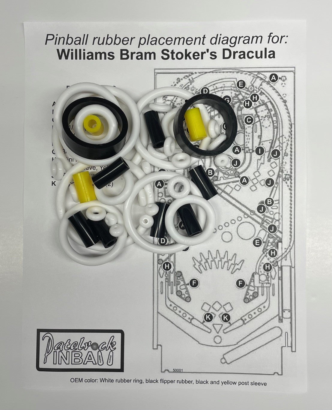 Williams Bram Stoker's Dracula Pinball Machine Maintenance Kit
