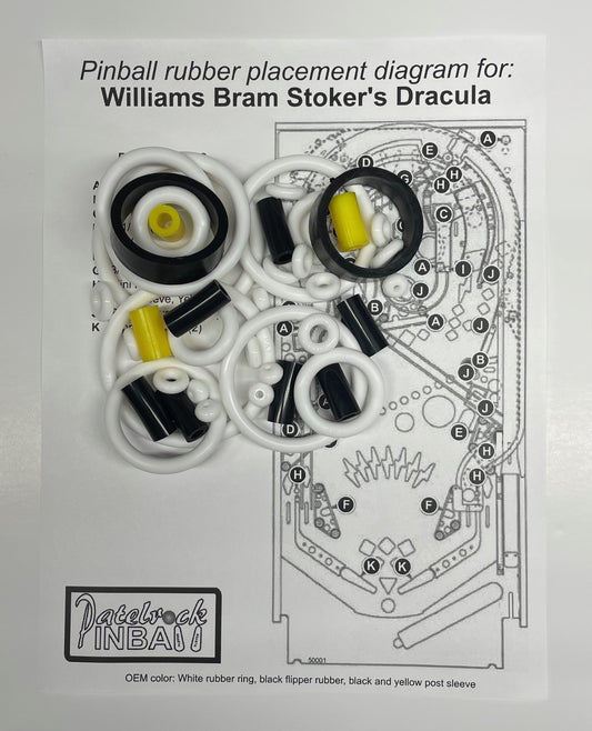 Williams Bram Stoker's Dracula Pinball Machine Maintenance Kit
