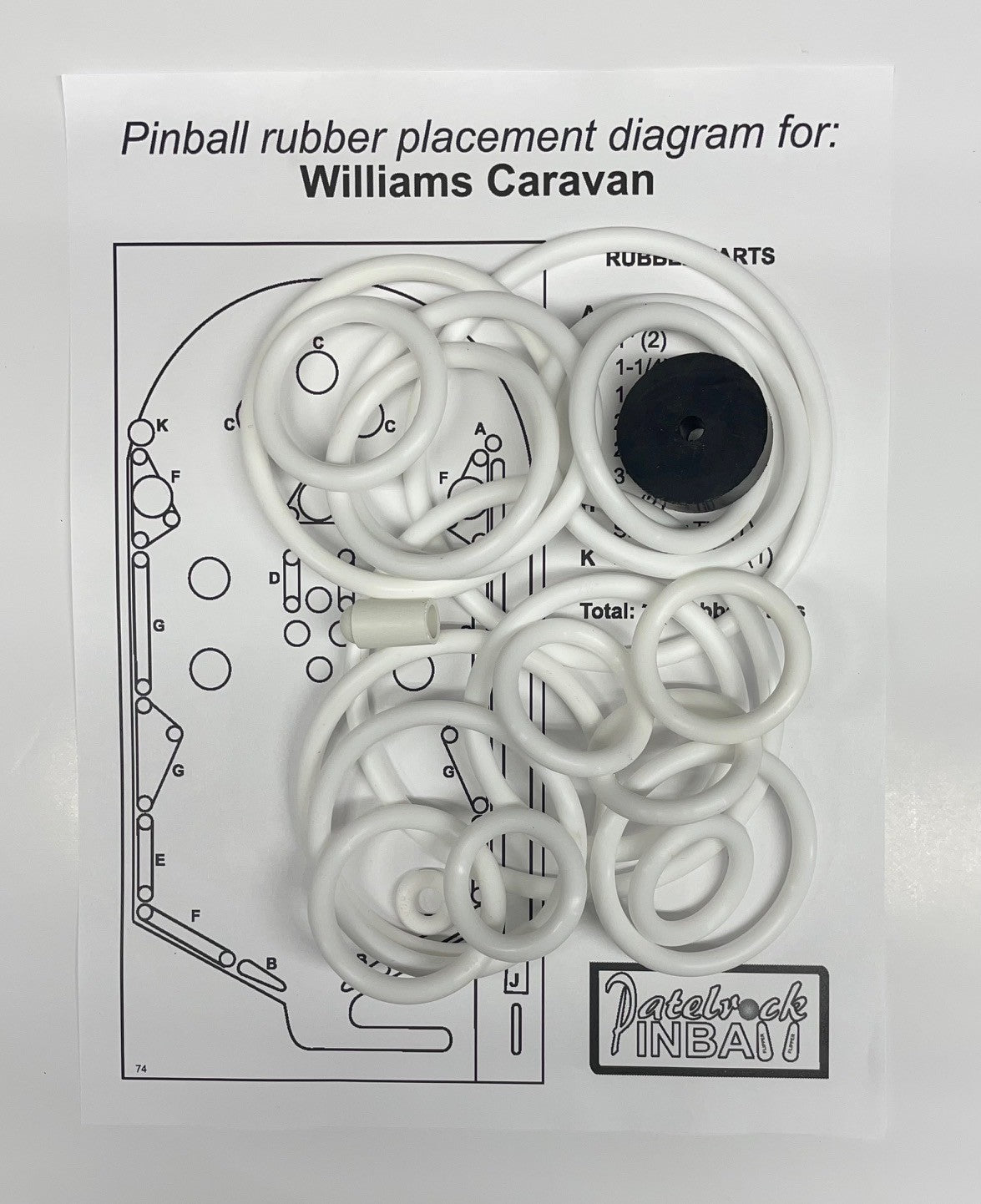 Williams Caravan Pinball Machine Maintenance Kit