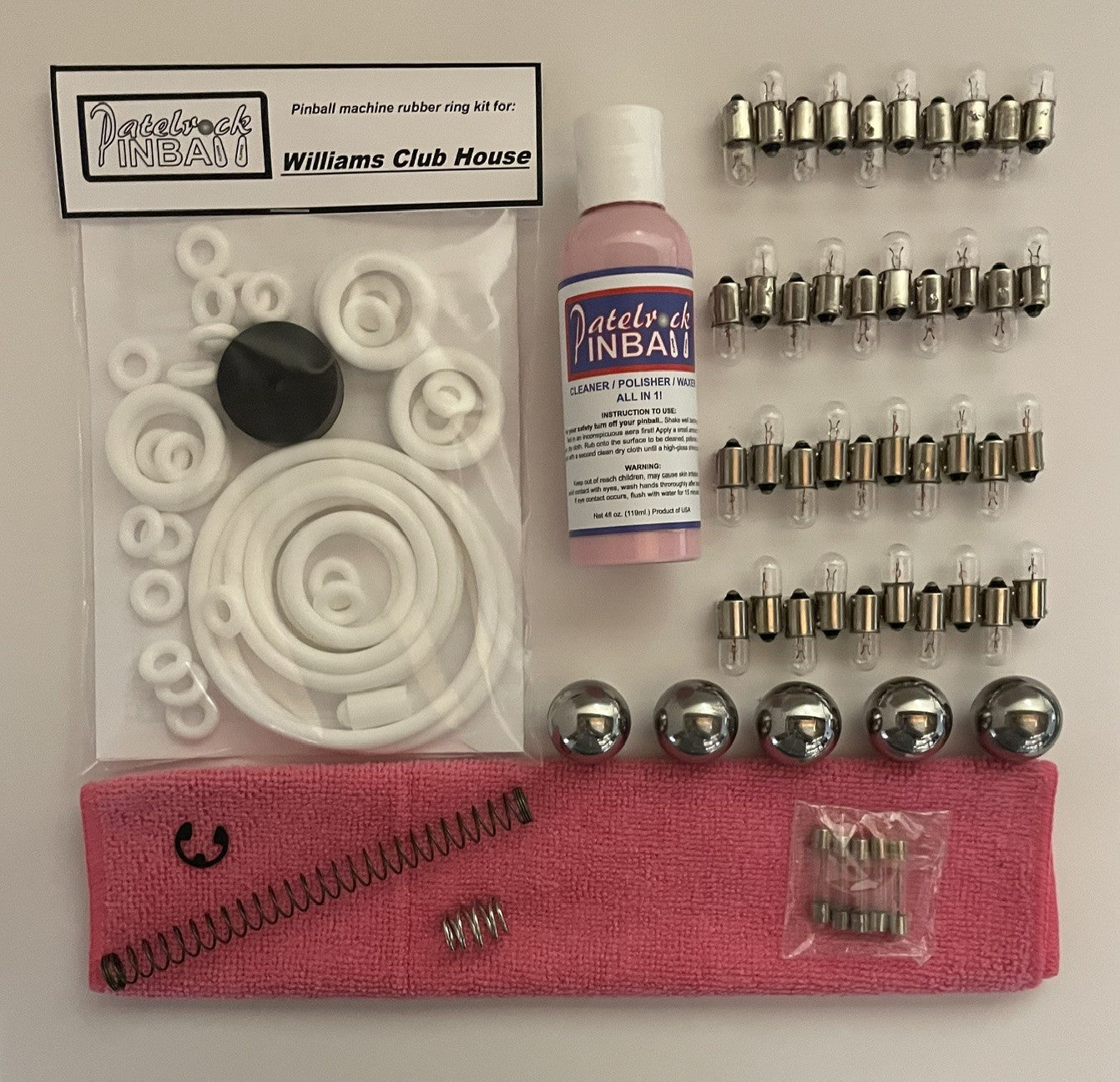 Williams Club House Pinball Machine Maintenance Kit