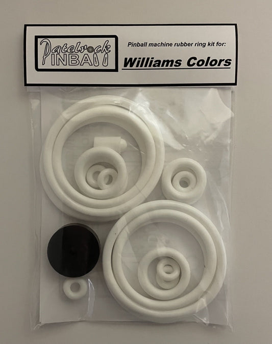 Williams Colors Pinball Machine Rubber Ring Kit