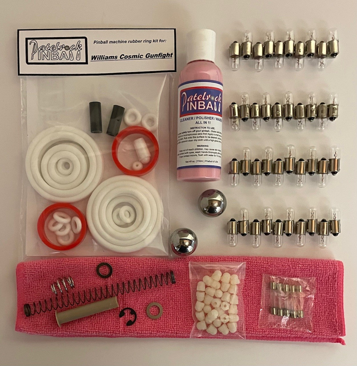 Williams Cosmic Gunfight Pinball Machine Maintenance Kit