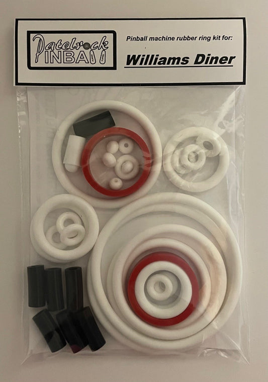 Williams Diner Pinball Machine Rubber Ring Kit