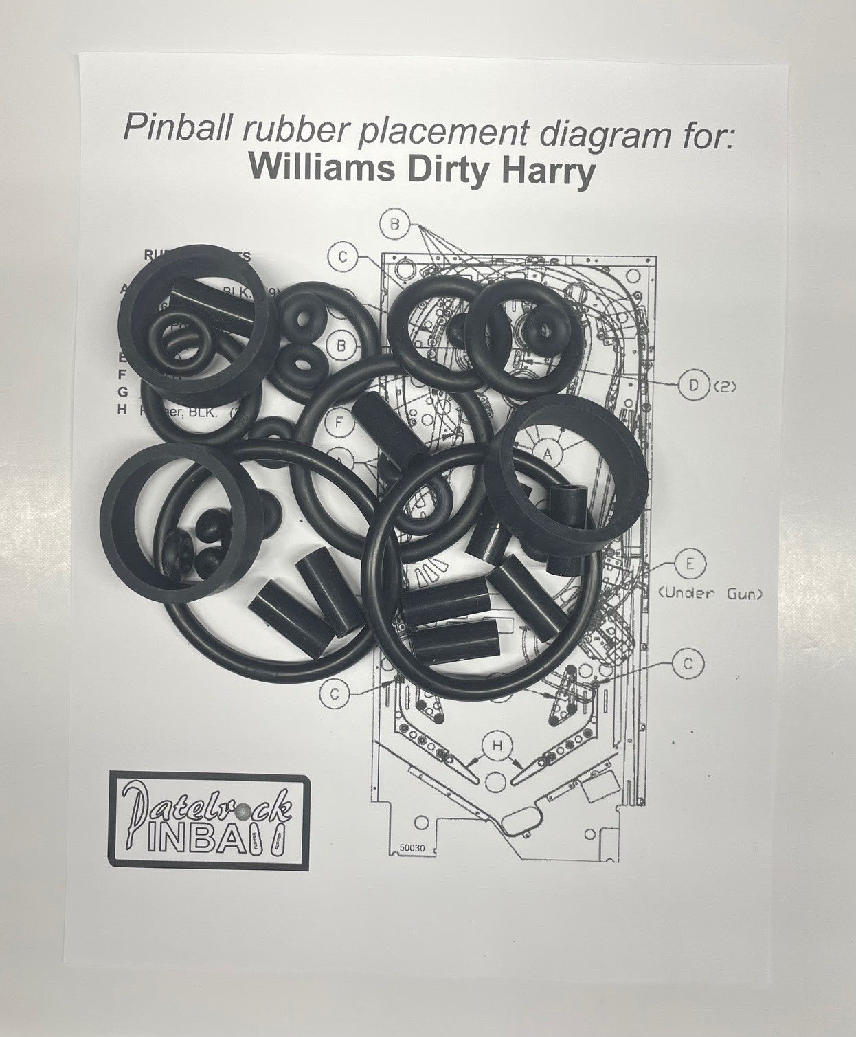 Williams Dirty Harry Pinball Machine Maintenance Kit