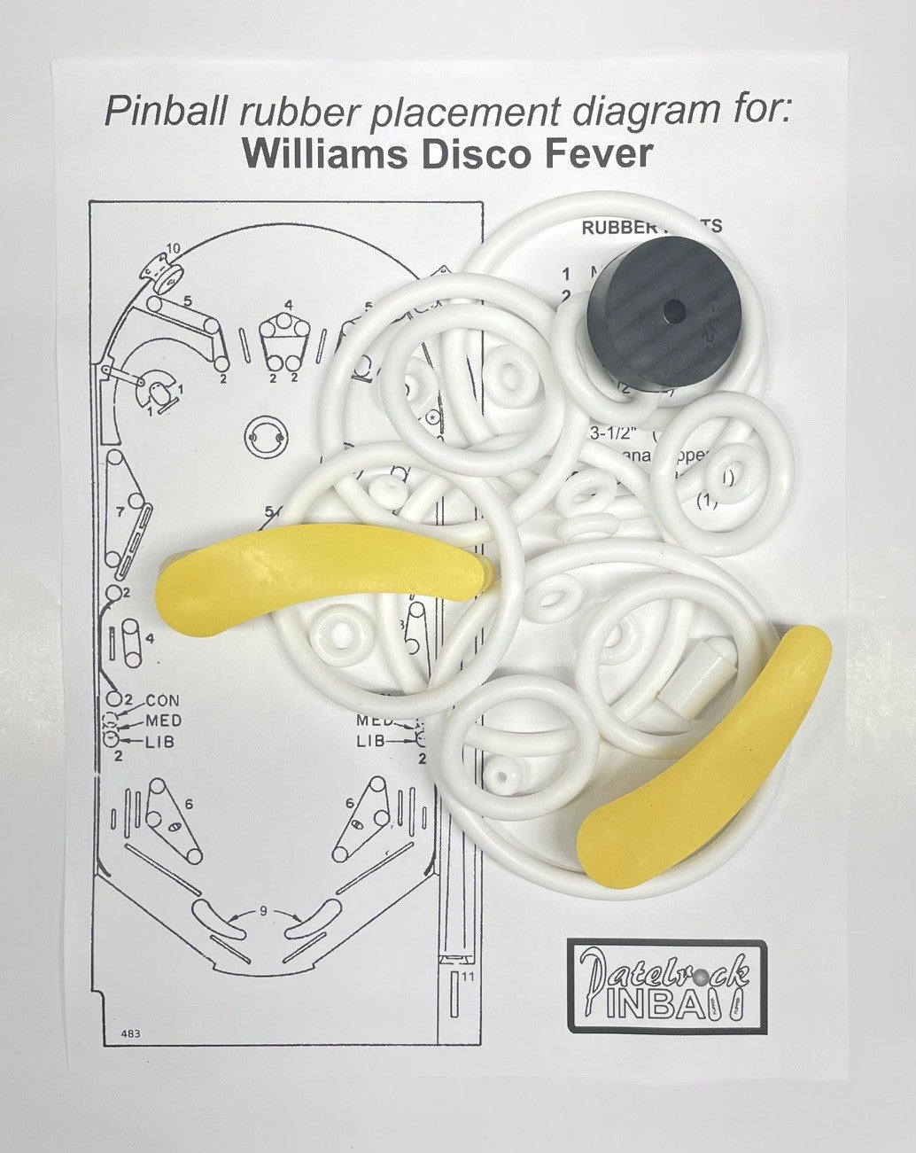 Williams Disco Fever Pinball Machine Rubber Ring Kit