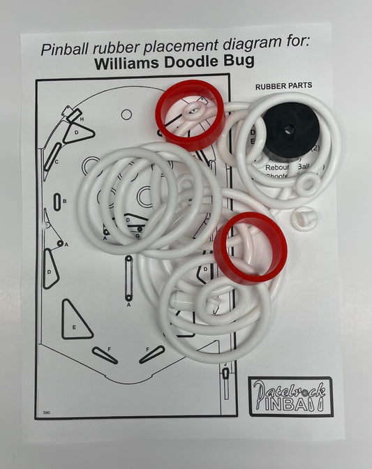 Williams Doodle Bug Pinball Machine Rubber Ring Kit