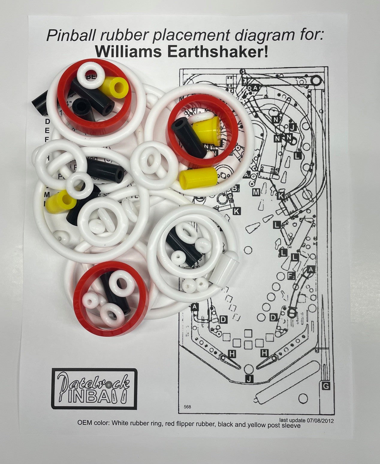 Williams Earthshaker Pinball Machine Maintenance Kit