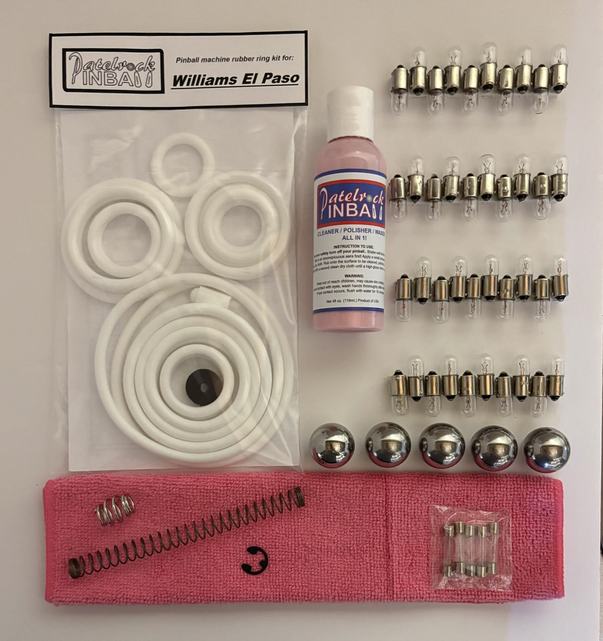 Williams El Paso Pinball Machine Maintenance Kit