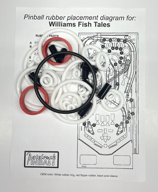 Williams Fish Tales Pinball Machine Maintenance Kit