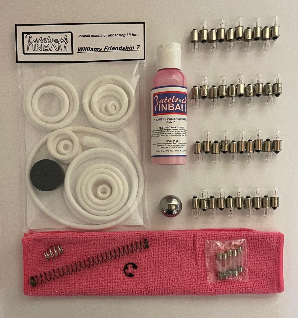 Williams Friendship 7 Pinball Machine Maintenance Kit