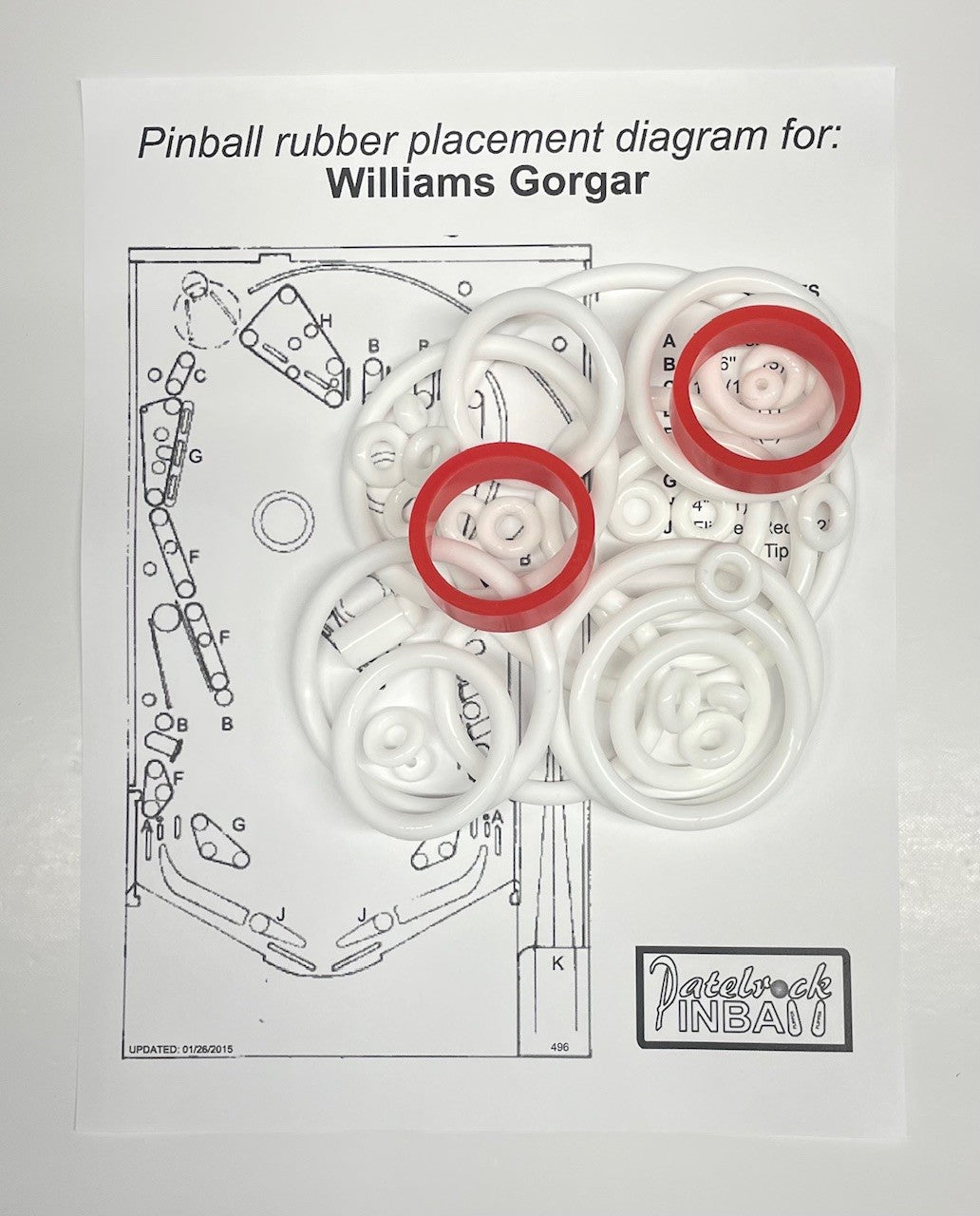 Williams Gorgar Pinball Machine Maintenance Kit