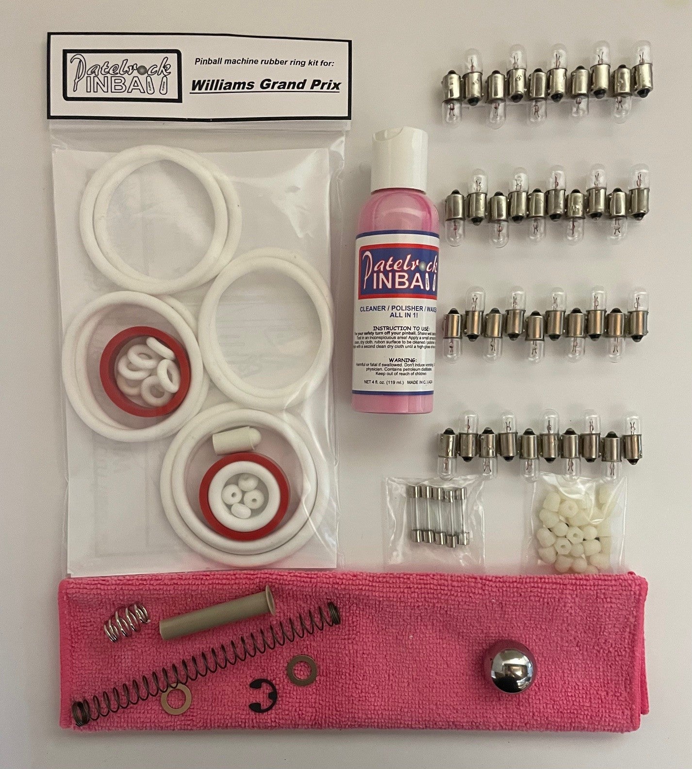 Williams Grand Prix Pinball Machine Maintenance Kit