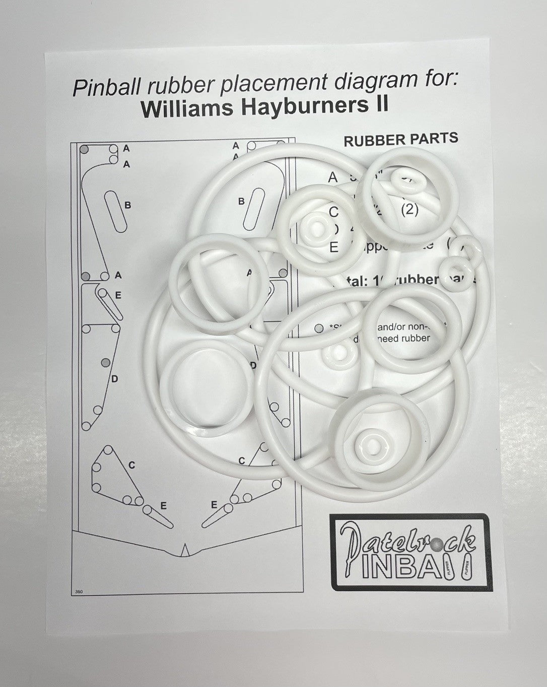 Williams Hayburners II Pinball Machine Maintenance Kit