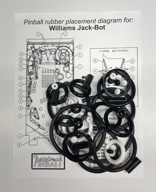 Williams Jack Bot Pinball Machine Rubber Kit