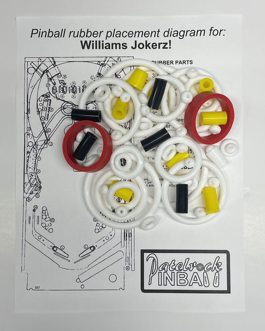 Williams Jokerz Pinball Machine Rubber Ring Kit