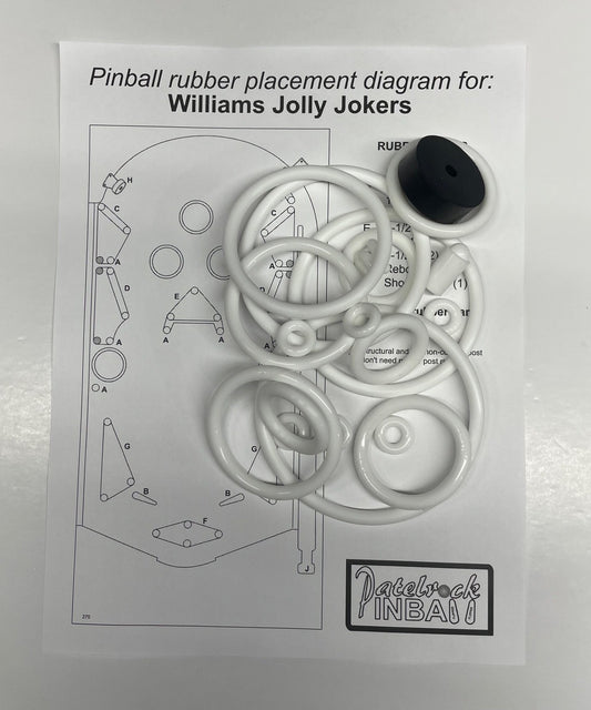 Williams Jolly Jokers Pinball Machine Maintenance Kit