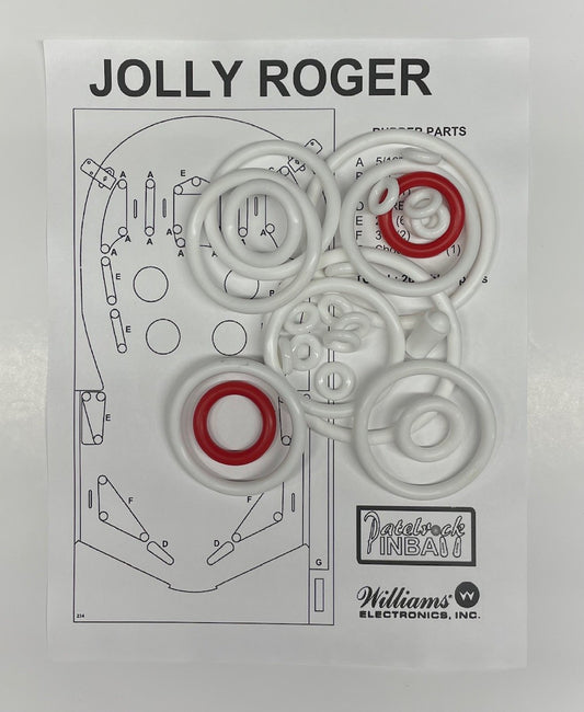 Williams Jolly Roger Pinball Machine Rubber Ring Kit
