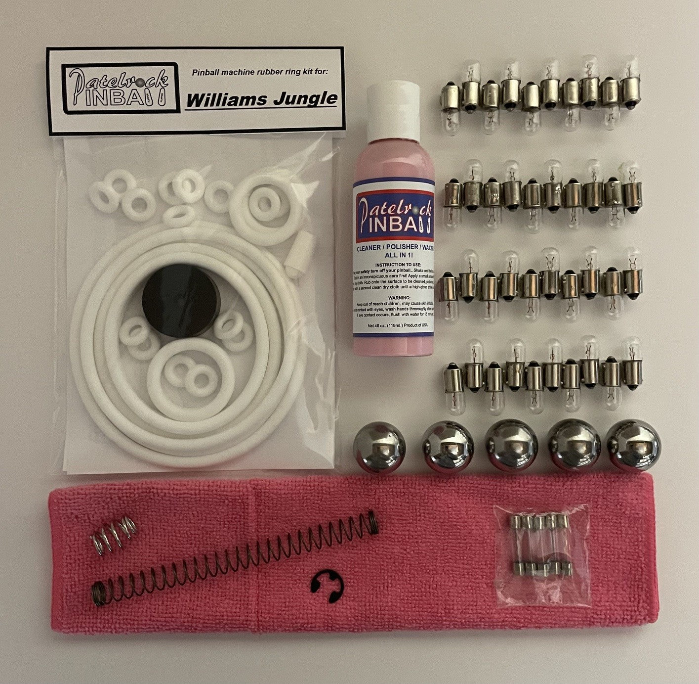 Williams Jungle Pinball Machine Maintenance Kit