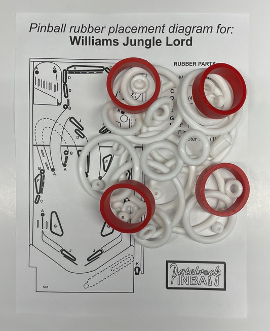Williams Jungle Lord Pinball Machine Maintenance Kit