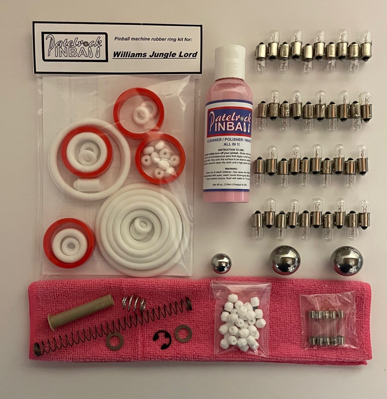 Williams Jungle Lord Pinball Machine Maintenance Kit