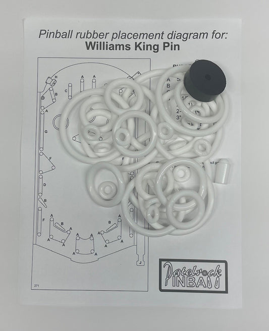 Williams King Pin Pinball Machine Rubber Ring Kit