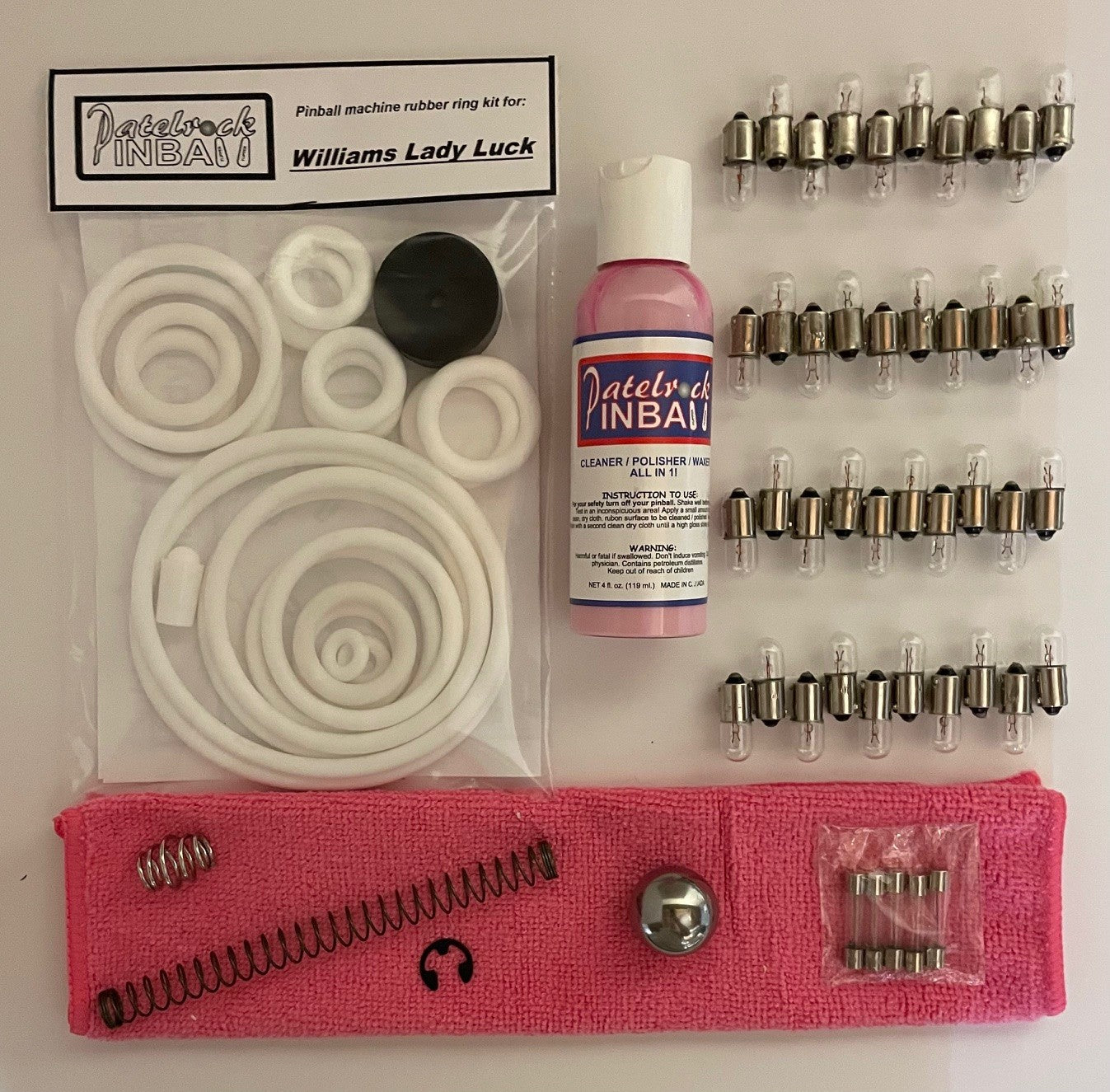 Williams Lady Luck Pinball Machine Maintenance Kit