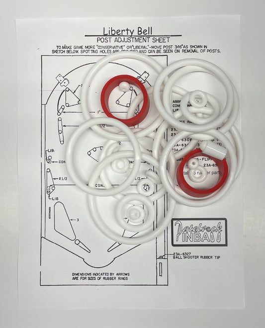 Williams Liberty Bell Pinball Machine Rubber Ring Kit