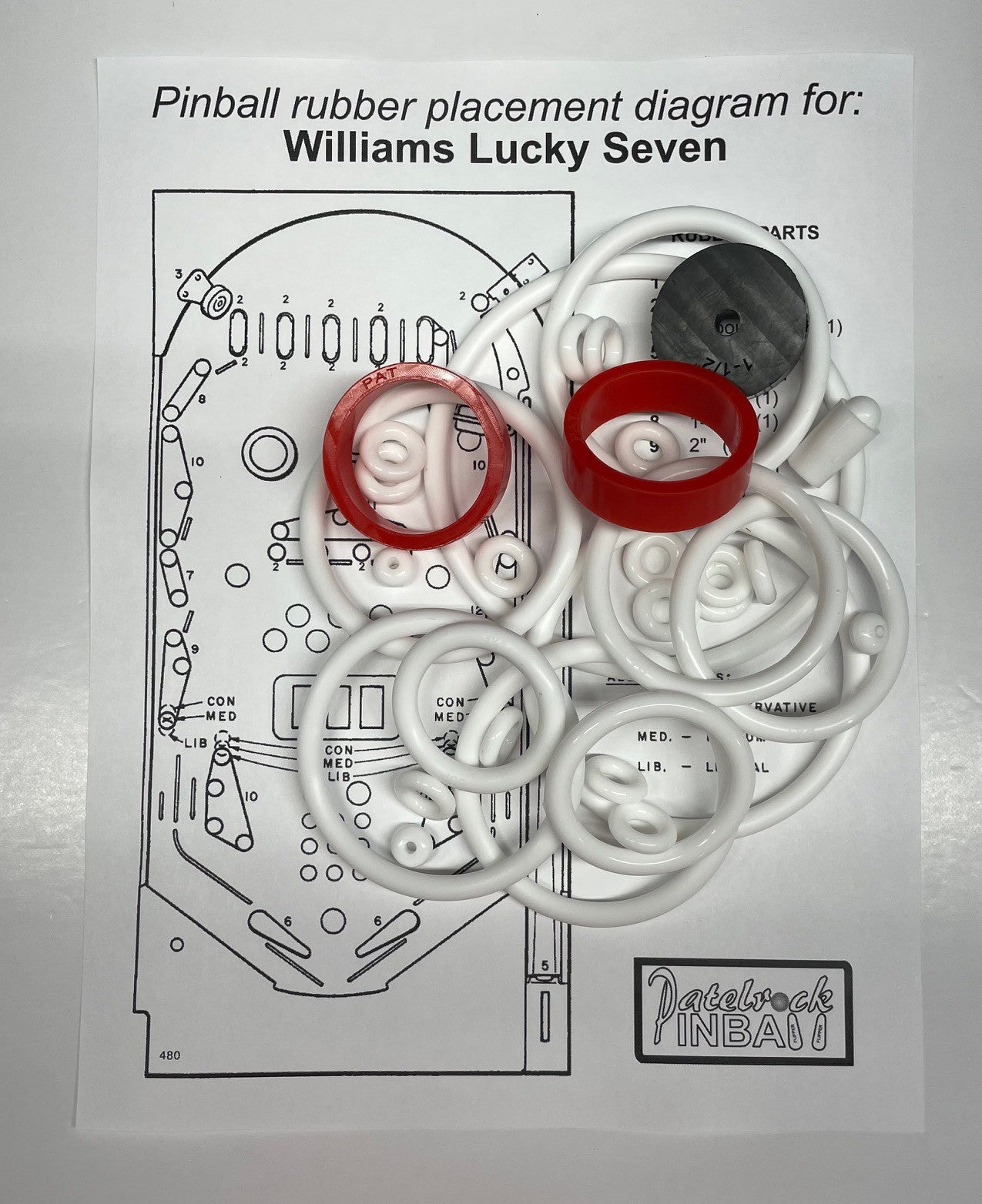 Williams Lucky Seven | Solid State Pinball Machine Maintenance Kit
