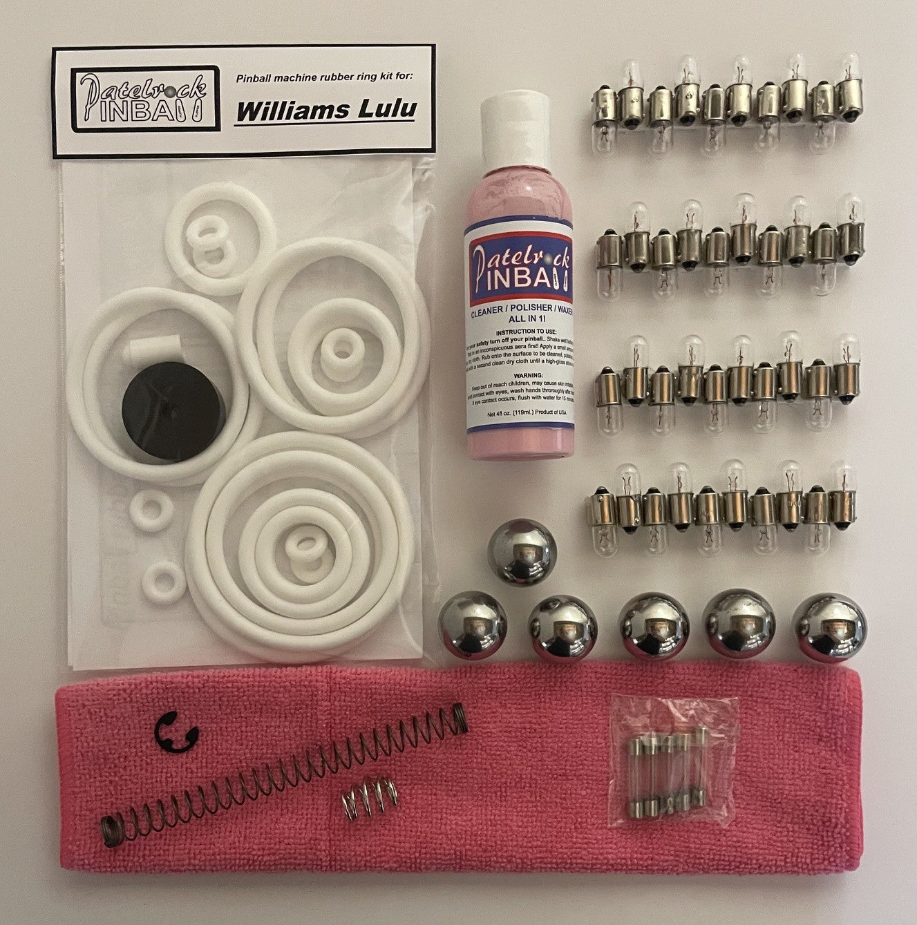Williams Lulu Pinball Machine Maintenance Kit