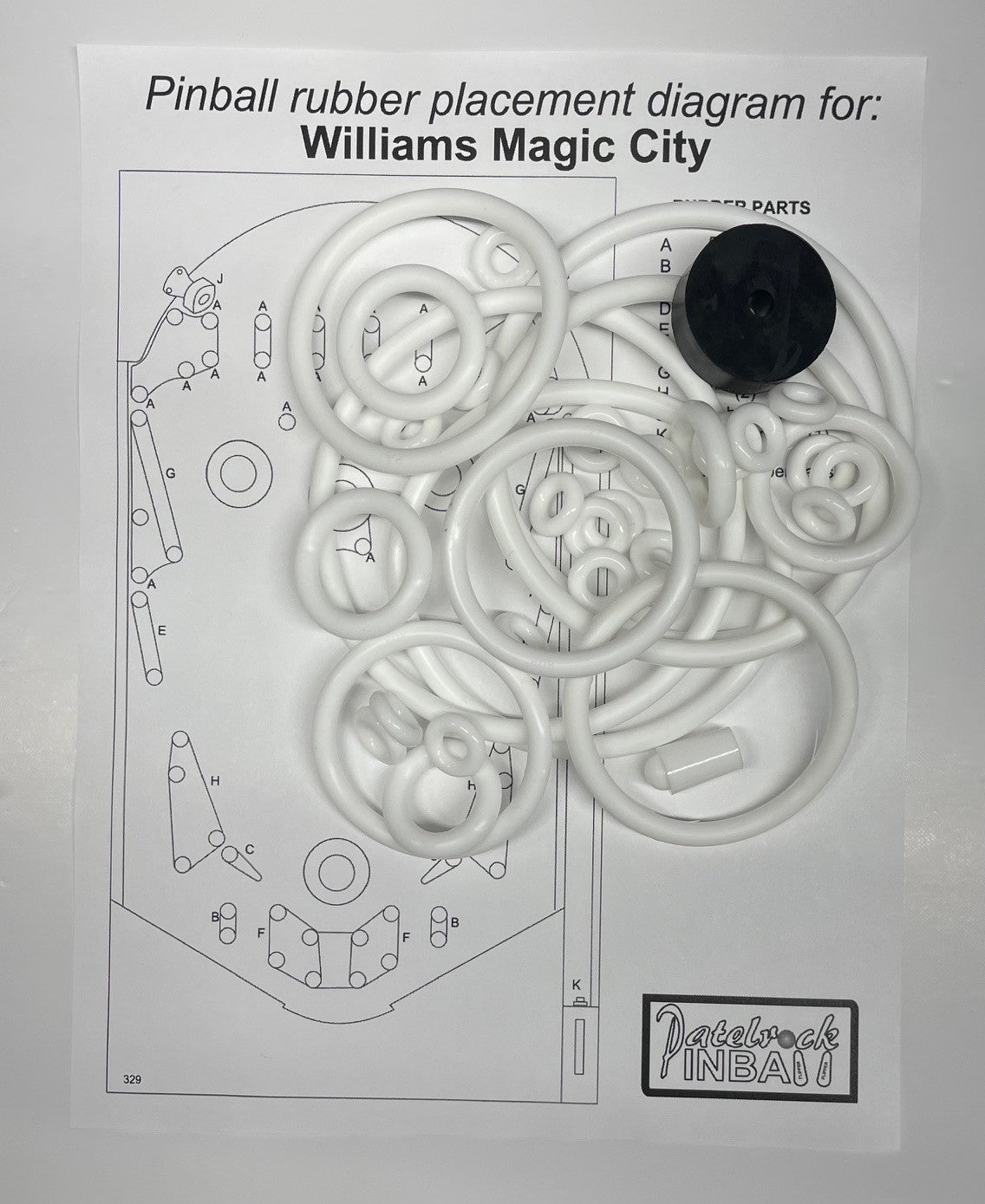 Williams Magic City Pinball Machine Rubber Ring Kit