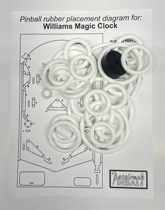 Williams Magic Clock Pinball Machine Rubber Ring Kit