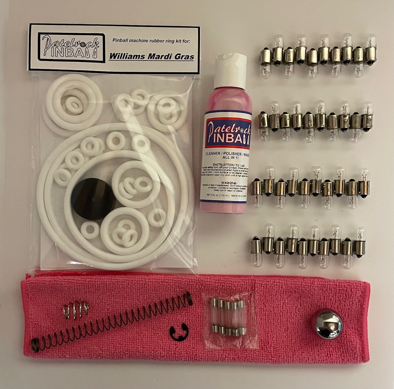 Williams Mardi Gras Pinball Machine Maintenance Kit