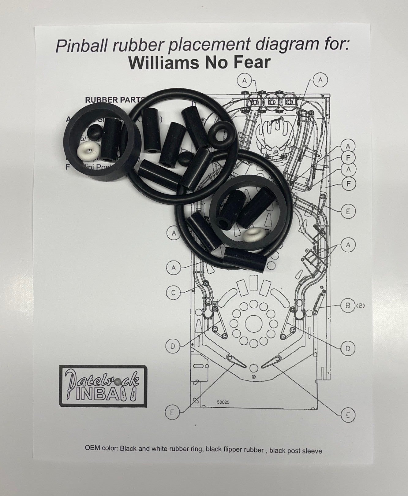 Williams No Fear Dangerous Sports Pinball Machine Maintenance Kit