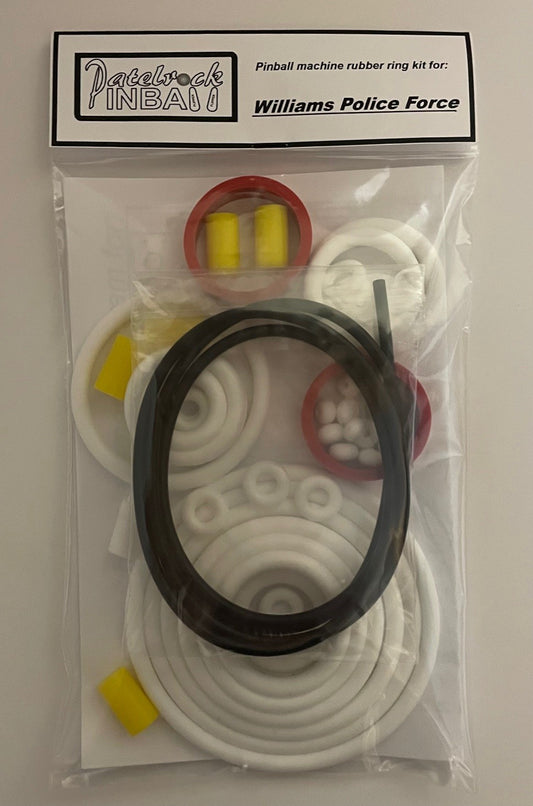 Williams Police Force Pinball Machine Rubber Ring Kit