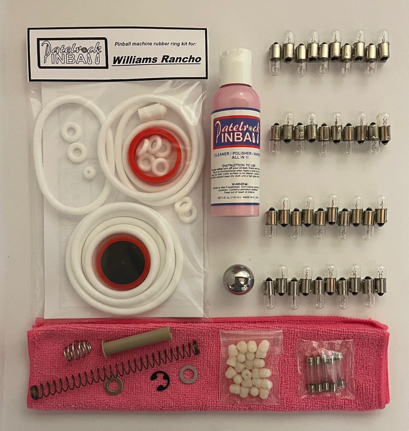 Williams Rancho Pinball Machine Maintenance Kit