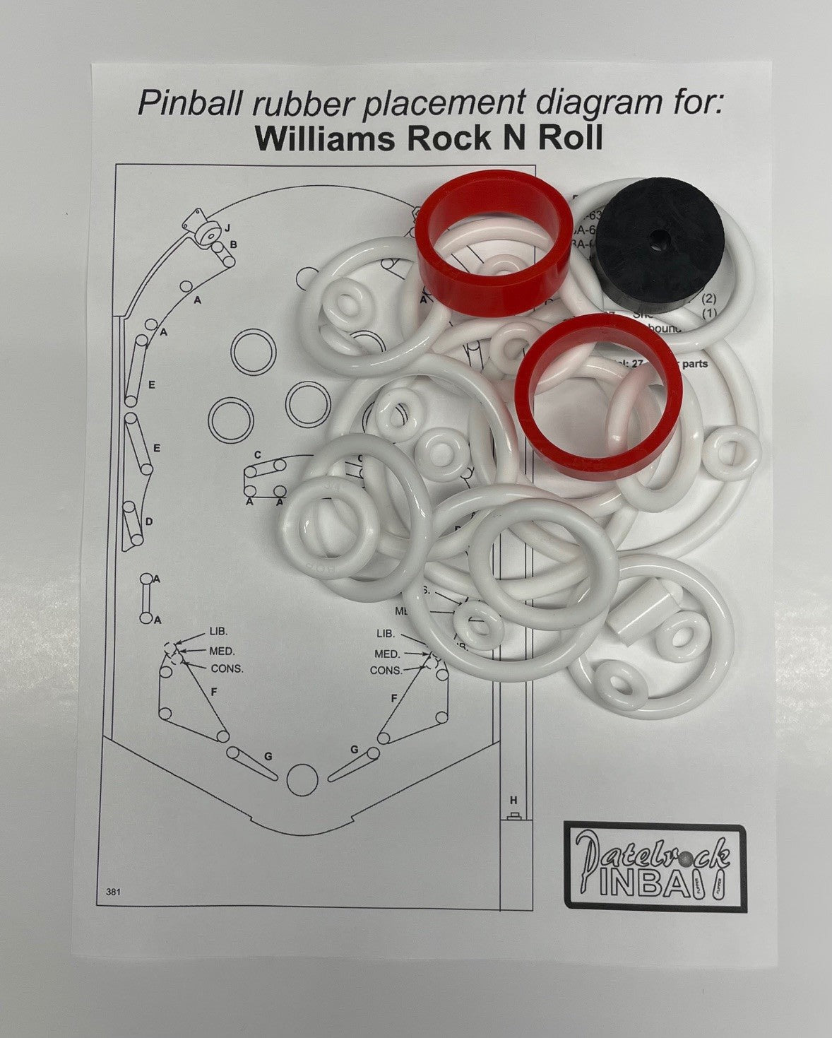 Williams Rock N Roll Pinball Machine Maintenance Kit