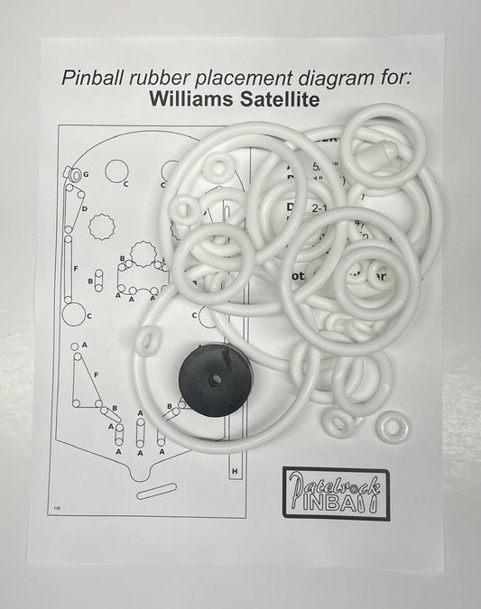 Williams Satellite Pinball Machine Rubber Ring Kit
