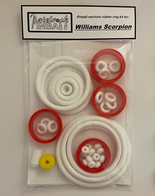 Williams Scorpion Pinball Machine Rubber Ring Kit