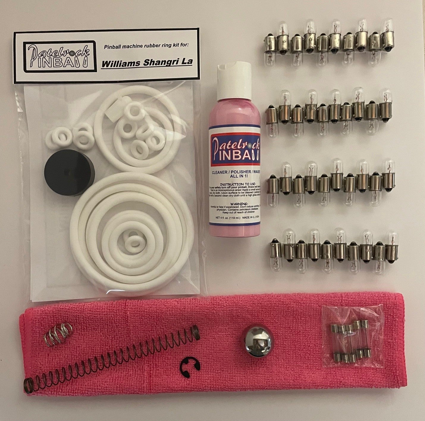 Williams Shangri-La Pinball Machine Maintenance Kit