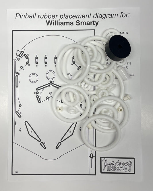 Williams Smarty Pinball Machine Rubber Ring Kit