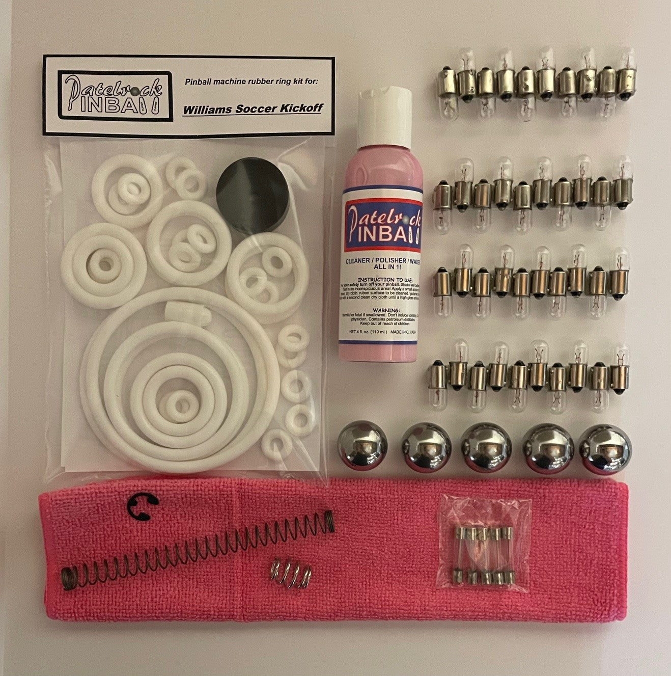 Williams Soccer Kick-Off Pinball Machine Maintenance Kit