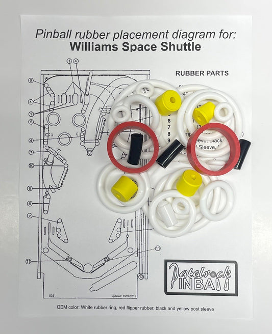 Williams Space Shuttle Pinball Machine Maintenance Kit