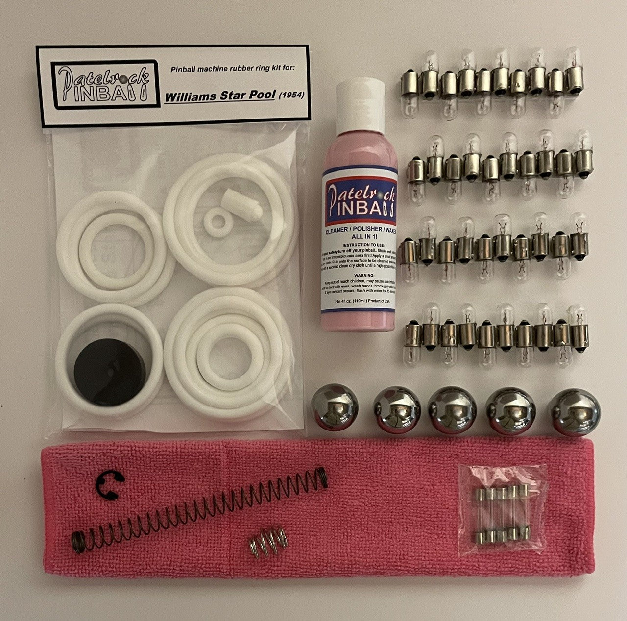 Williams Star Pool (1954) Pinball Machine Maintenance Kit