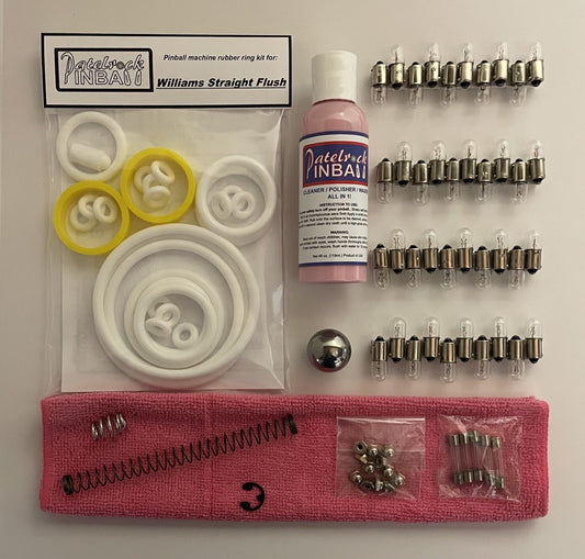 Williams Straight Flush Pinball Machine Maintenance Kit