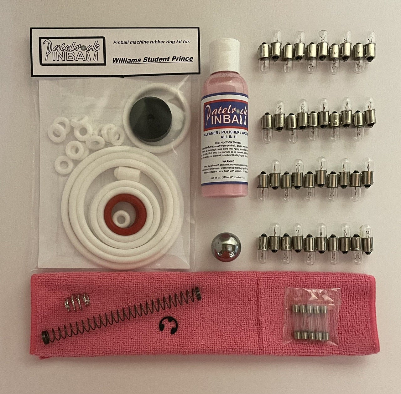 Williams Student Prince Pinball Machine Maintenance Kit